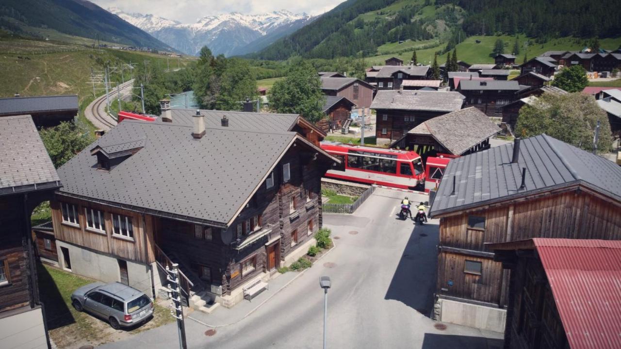 Ferienwohnung Bi de Furre Reckingen Exterior foto